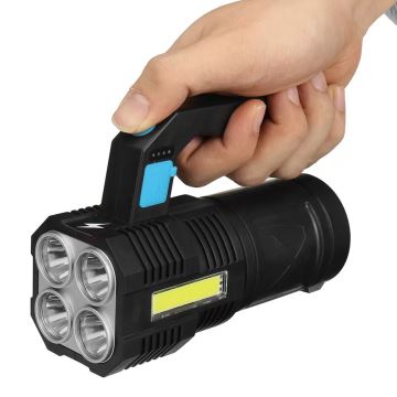 Dimmbare aufladbare LED-Taschenlampe LED/5V IPX4 250 lm 4 h 1200 mAh