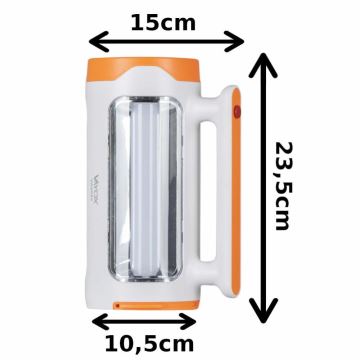 Dimmbare aufladbare LED-Taschenlampe 2-in-1 mit Powerbank-Funktion LED/5W/230V 6 h 3500 mAh