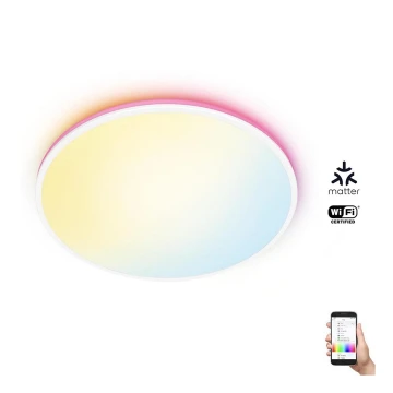 WiZ - Dimmbare LED-RGBW-Deckenleuchte RUNE LED/21W/230V 2700-6500K WLAN weiß