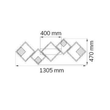 Wofi 10691 - Dimmbare LED-Aufbauleuchte JADE LED/45W/230V