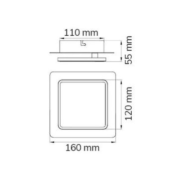 Wofi 4785.01.06.9000 - LED-Wandbeleuchtung SUTTER LED/4,5W/230V weiß