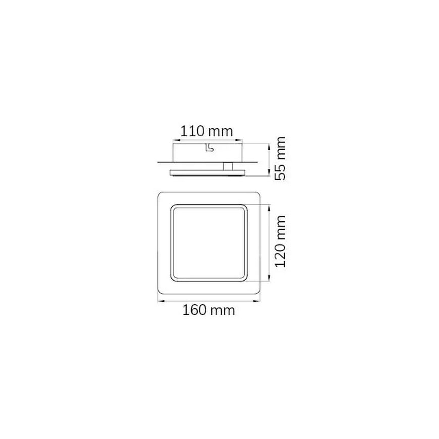 Wofi 4785.01.06.9000 - LED-Wandbeleuchtung SUTTER LED/4,5W/230V weiß