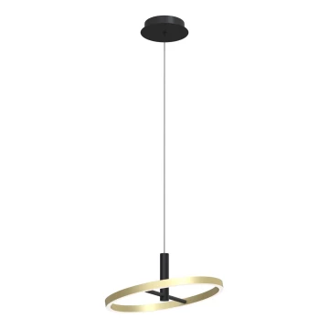 Wofi 6016-104L - Dimmbare LED-Hängeleuchte an Schnur BREST LED/19W/230V schwarz/golden