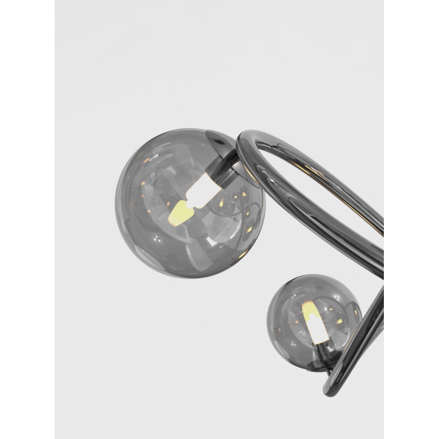 Wofi 7014-805 - LED-Hängeleuchte an Schnur NANCY 8xG9/3,5W/230V schwarz Chrom