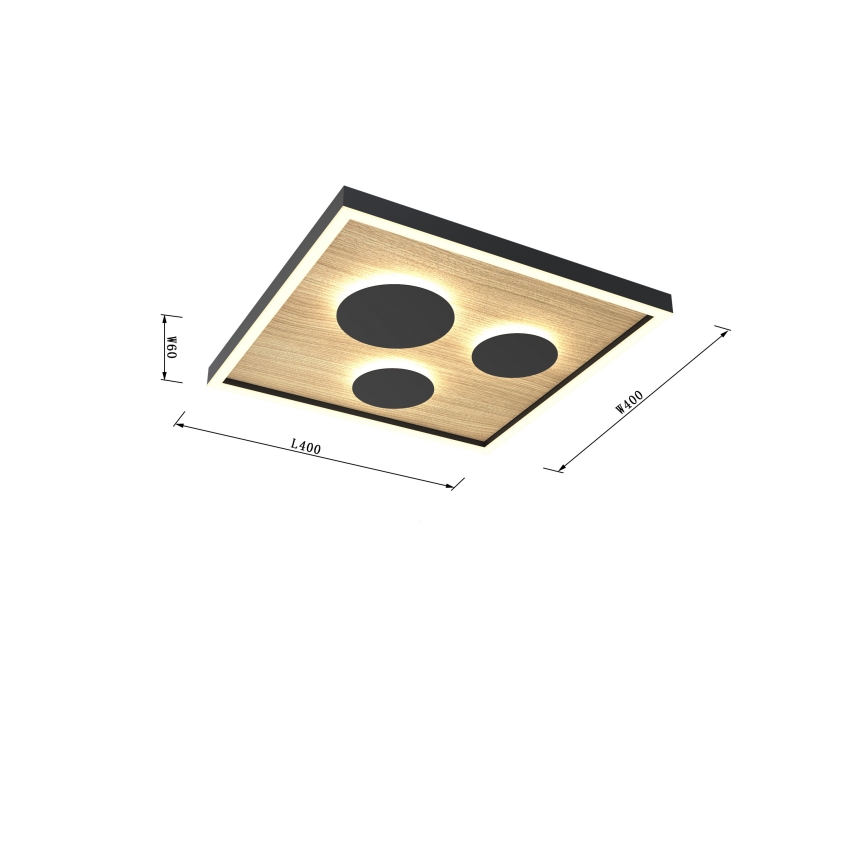 Wofi 9012-306S - Dimmbare LED-Deckenleuchte DIJON LED/26W/230V