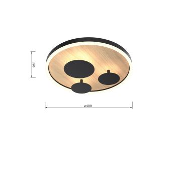 Wofi 9013-306S - Dimmbare LED-Deckenleuchte REIMS LED/26W/230V