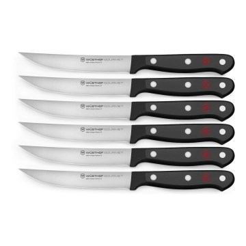 Wüsthof – Küchenmesser-Set für Steak GOURMET 6 Stück schwarz