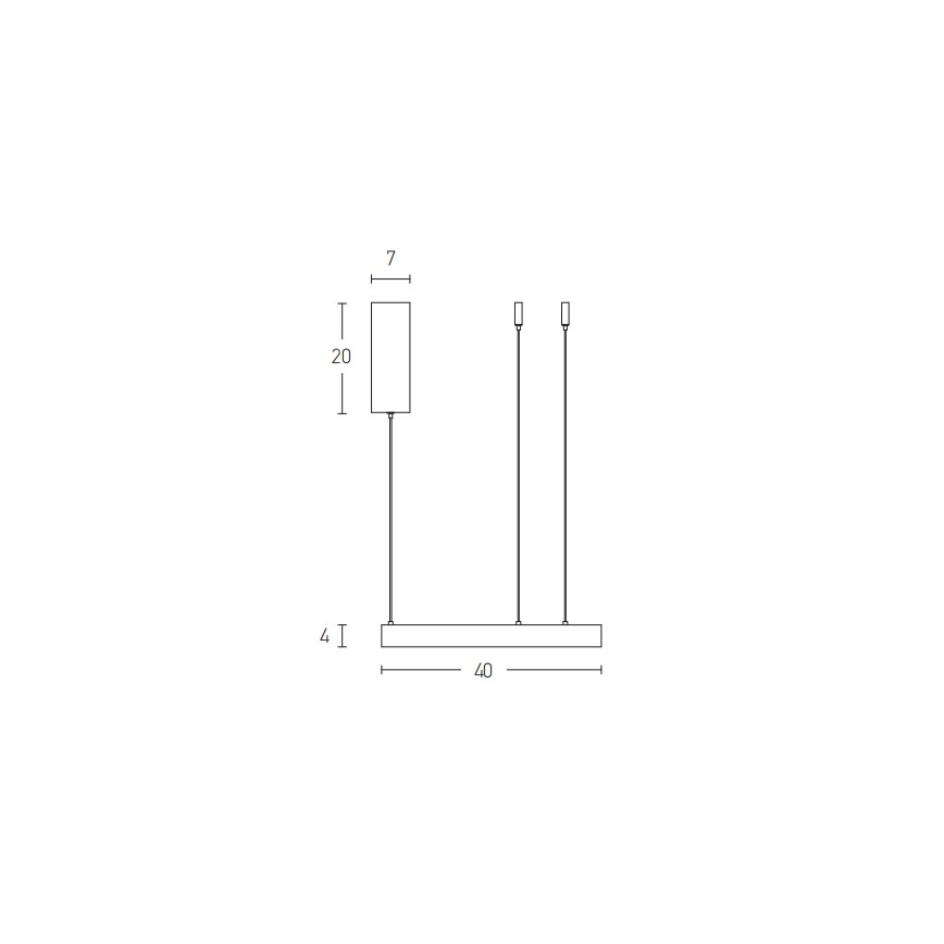 Zambelis 2007 - Dimmbare LED-Hängeleuchte an Schnur LED/50W/230V golden