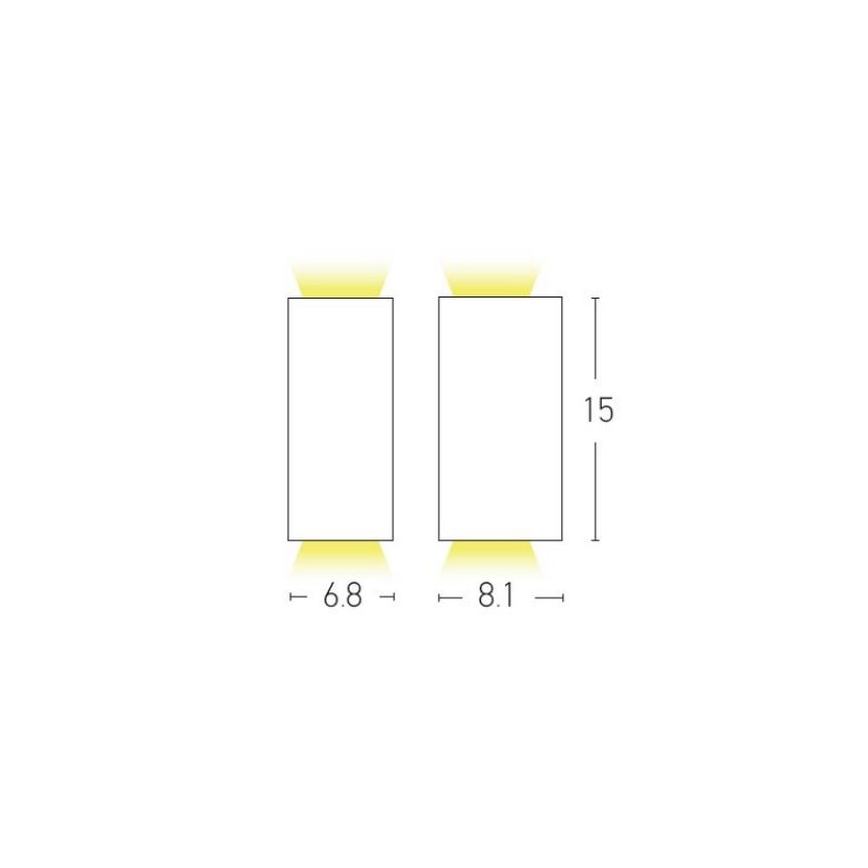 Zambelis E122 - Outdoor-Wandleuchte 2xGU10/15W/230V IP54 anthrazit