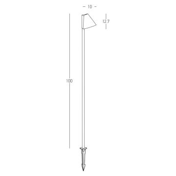 Zambelis E282 - Außenleuchte 1xGU10/20W/230V IP65 anthrazit