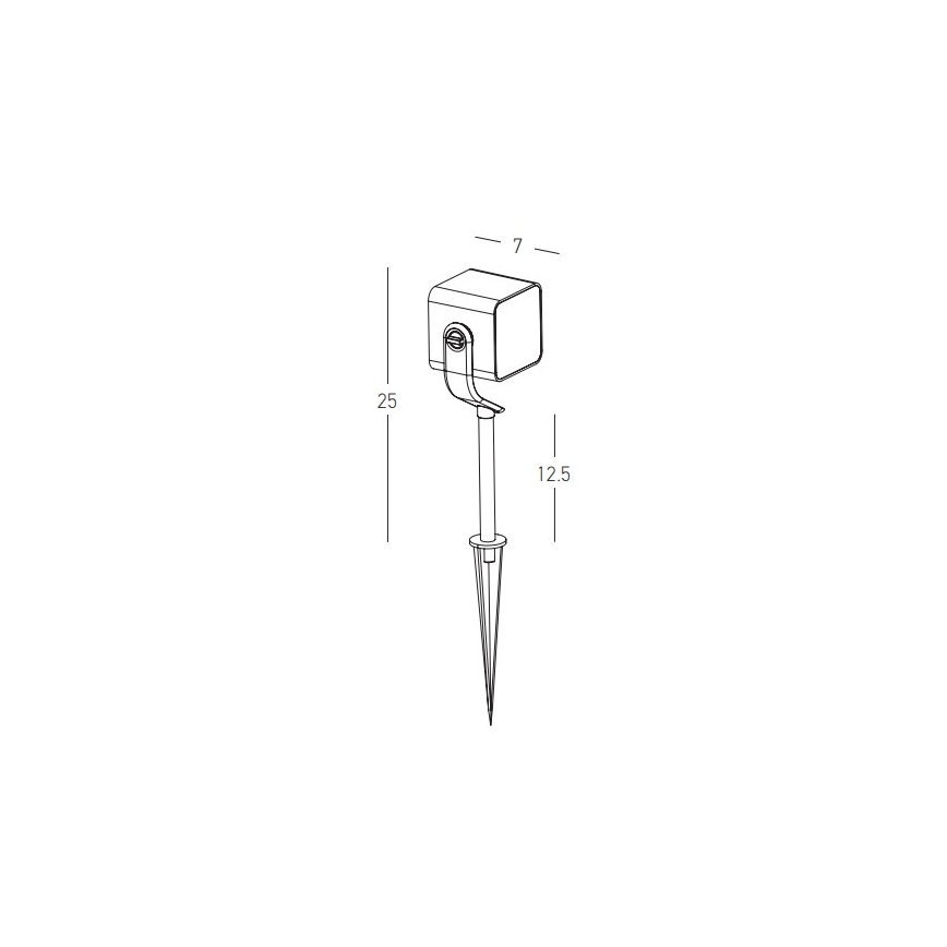 Zambelis E286 - LED-Außenleuchte LED/12W/230V IP65 anthrazit