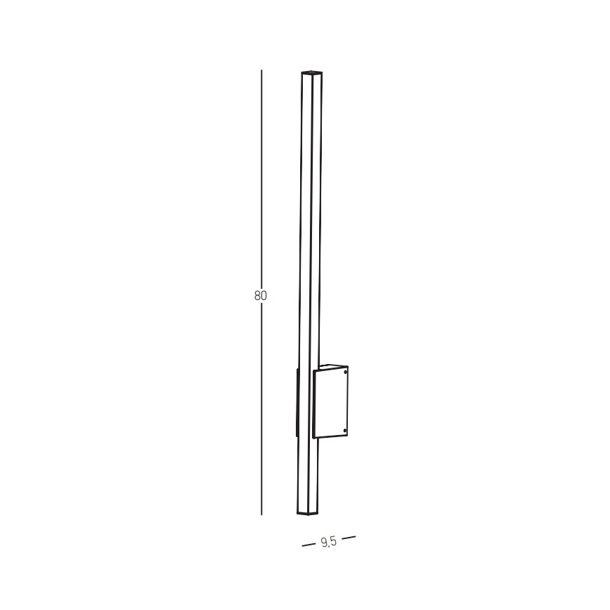 Zambelis E287 - LED-Wandleuchte für den Außenbereich LED/12W/230V 3000K IP65 anthrazit