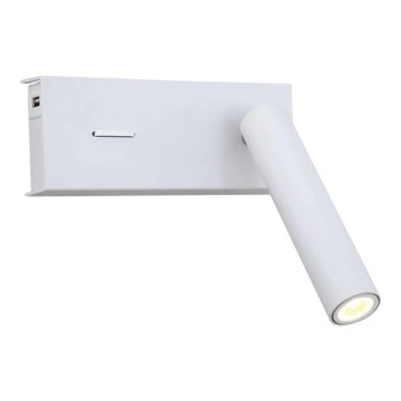 Zambelis H74 - LED-Wandbeleuchtung LED/3W/230V USB weiß