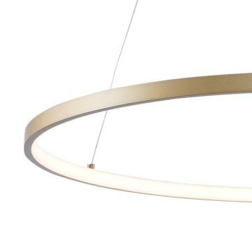 Zuma Line - LED-Hängeleuchte an Schnur LED/28W/230V 3000/4000/6000K d 60 cm golden