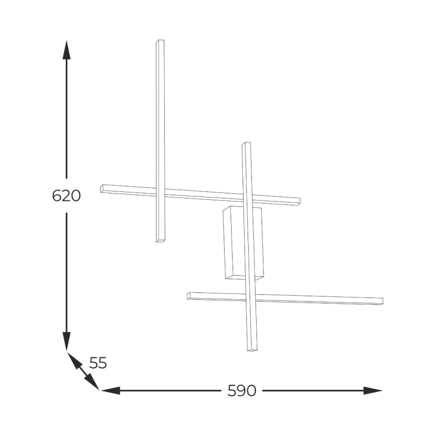 Zuma Line - LED-Wandleuchte LED/32W/230V 3000/4000/6000K golden