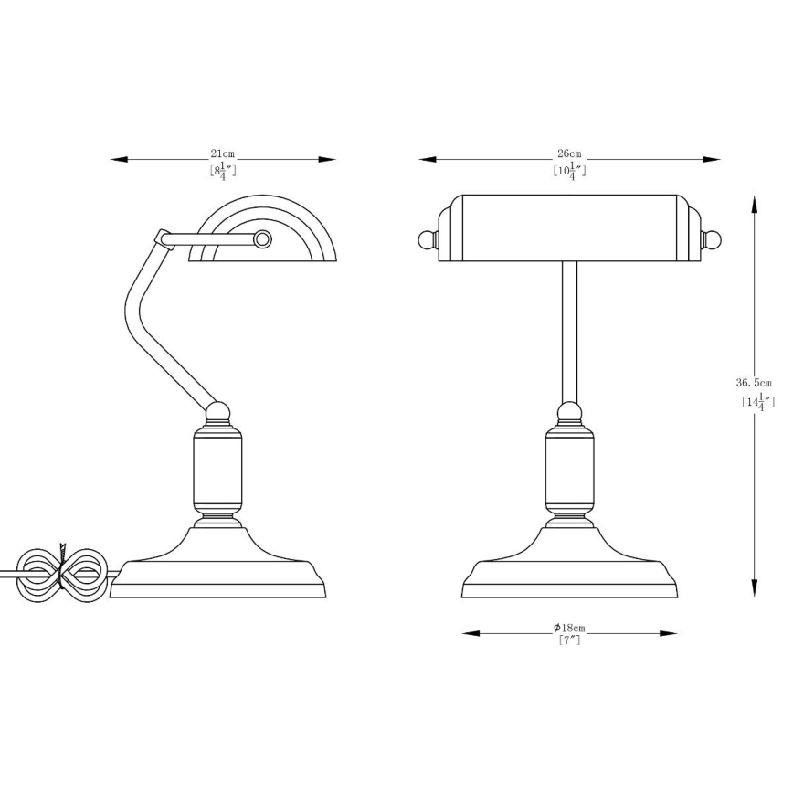 Zuma Line - Tischlampe 1xE27/40W/230V golden