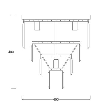 Zuma Line -GLD - Kristalldeckenleuchte 5xE14/40W/230V