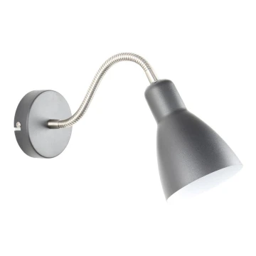 Zuma Line - Kleine Wandlampe 1xE27/40W/230V grau