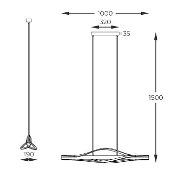 Zuma Line - LED-Hängeleuchte an Schnur LED/30W/230V