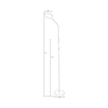 Zuma Line  - Dimmbare LED-Stehleuchte LED/10W/230V 3000/4500/6500K weiß